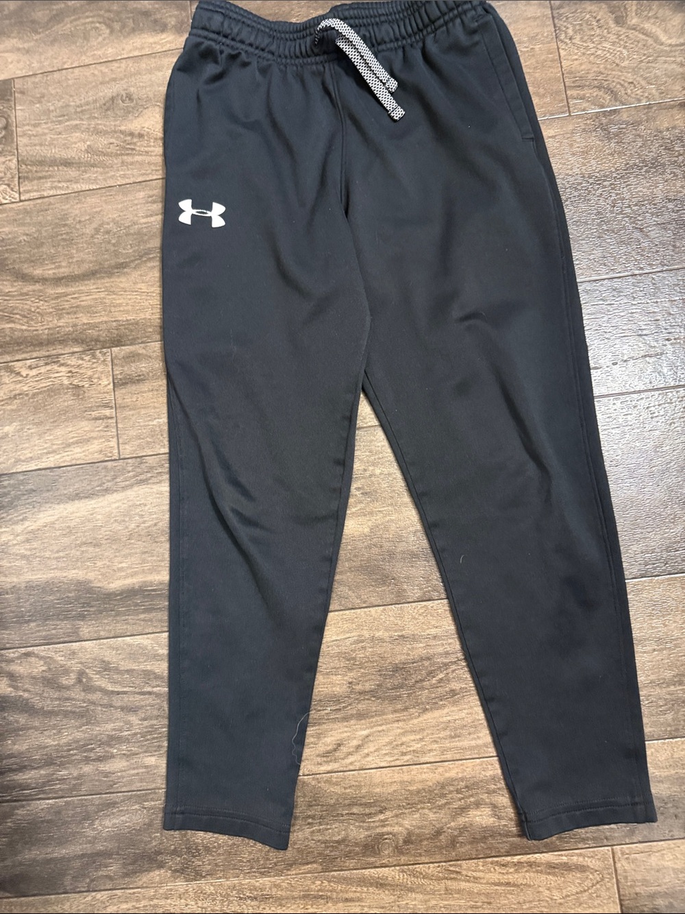 Under Armour Kids Black Jogger Pants with Contrast Drawstring
